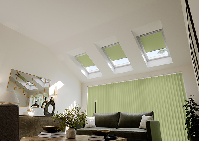 Trinity (Blackout), Soft Green - Loft Blind - Image 6